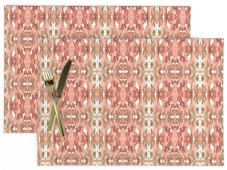 Table Linens, Table Runner, Coral Sunset