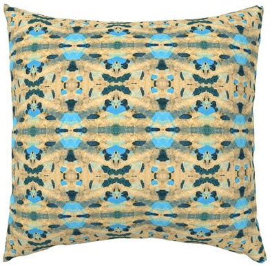 Painterly Pillows Watercolor Blue & Golds