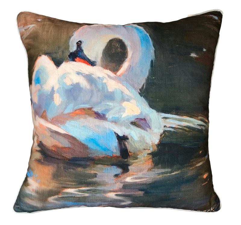 Gallery Pillows, Sunlit Swan