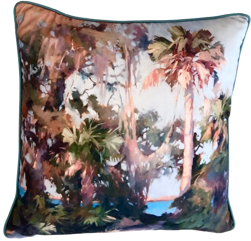 Gallery Pillows, Palmettos by Water