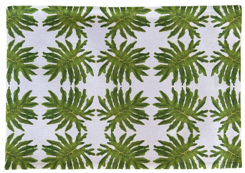 Table Linens, Woven Placemats, Split Leaf