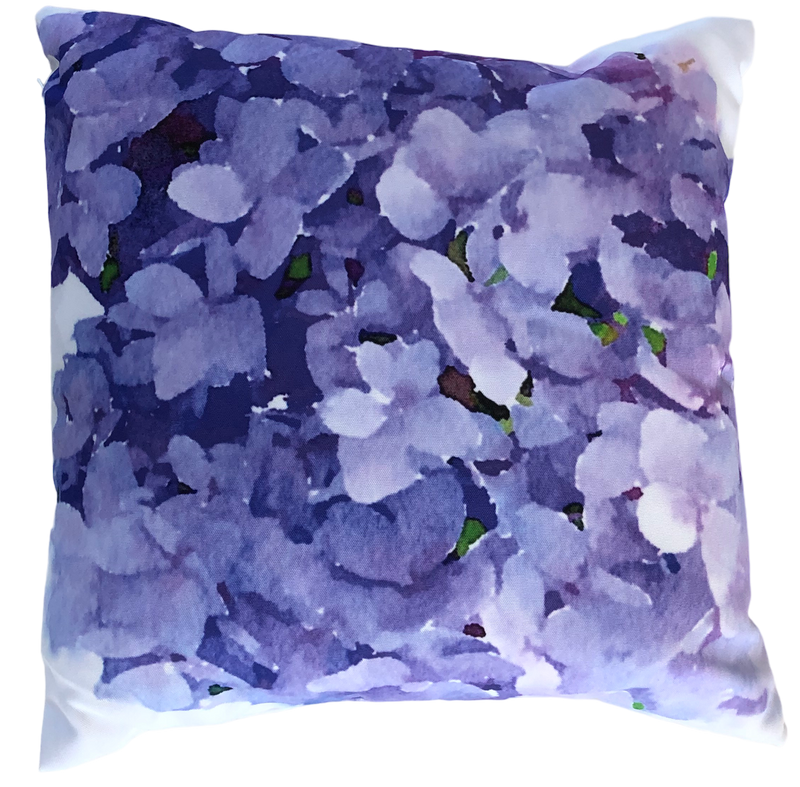 Cabana Pillows, Blue Hydrangea