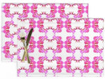 Table Linens, Placemats, Orchid Chain Pink