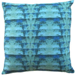 Painterly Pillows Blues Ikat