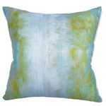 Painterly Pillows Spa Blue & Green Brushstroke