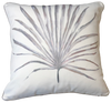 Gallery Pillows, Watercolor Palm, Gray & Pink