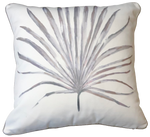Gallery Pillows, Watercolor Palm, Gray & Pink