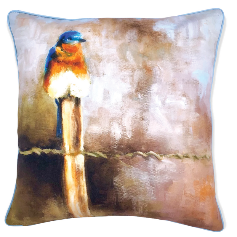 Gallery Pillows, Bluebird Pillow